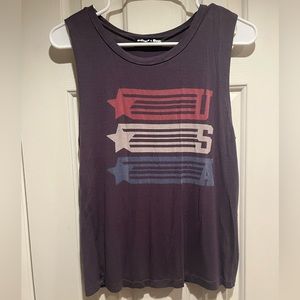 sunset and rose USA top